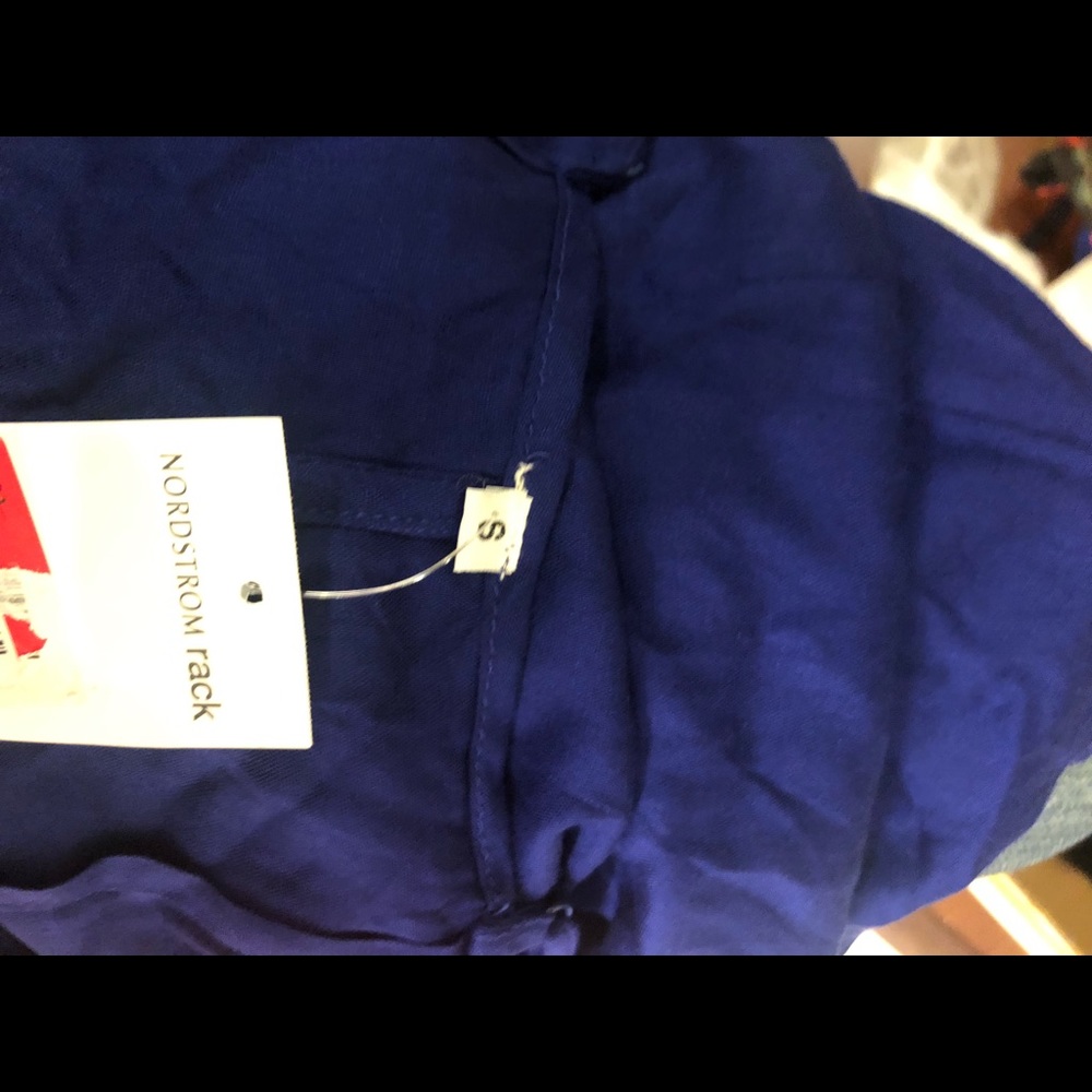 Blue summer woman top brand name